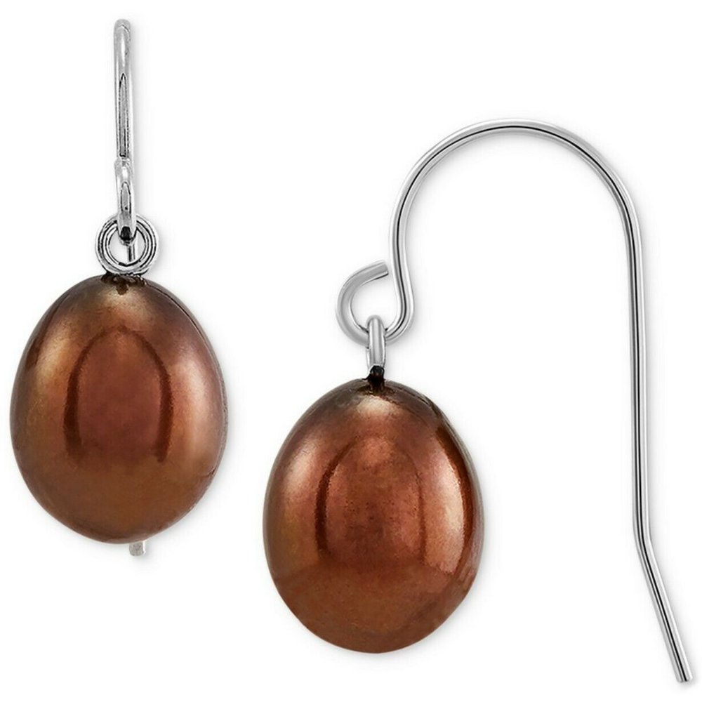 Giani Bernini Cultured Freshwater Pearl (7mm)‎ Drop Earrings in Sterling Silver